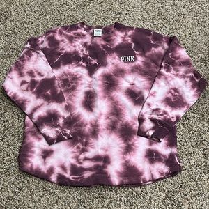 Pink Fleece Oversized Crew Sweatshirt, so SM.